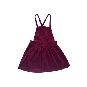 Tea Collection Burgundy Wine Corduroy Jumper Dress 6
